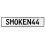 SMOKEN44  - White Aluminum Street Sign Mancave Euro Plate Name Door Sign Wall