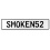 SMOKEN52  - White Aluminum Street Sign Mancave Euro Plate Name Door Sign Wall