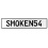 SMOKEN54  - White Aluminum Street Sign Mancave Euro Plate Name Door Sign Wall