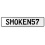SMOKEN57  - White Aluminum Street Sign Mancave Euro Plate Name Door Sign Wall