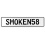 SMOKEN58  - White Aluminum Street Sign Mancave Euro Plate Name Door Sign Wall