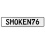 SMOKEN76  - White Aluminum Street Sign Mancave Euro Plate Name Door Sign Wall