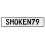 SMOKEN79  - White Aluminum Street Sign Mancave Euro Plate Name Door Sign Wall