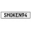 SMOKEN94  - White Aluminum Street Sign Mancave Euro Plate Name Door Sign Wall