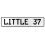 LITTLE 37  - White Aluminum Street Sign Mancave Euro Plate Name Door Sign Wall