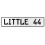 LITTLE 44  - White Aluminum Street Sign Mancave Euro Plate Name Door Sign Wall