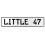 LITTLE 47  - White Aluminum Street Sign Mancave Euro Plate Name Door Sign Wall