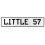 LITTLE 57  - White Aluminum Street Sign Mancave Euro Plate Name Door Sign Wall