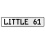 LITTLE 61  - White Aluminum Street Sign Mancave Euro Plate Name Door Sign Wall