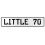 LITTLE 70  - White Aluminum Street Sign Mancave Euro Plate Name Door Sign Wall