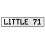 LITTLE 71  - White Aluminum Street Sign Mancave Euro Plate Name Door Sign Wall