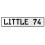 LITTLE 74  - White Aluminum Street Sign Mancave Euro Plate Name Door Sign Wall