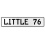 LITTLE 76  - White Aluminum Street Sign Mancave Euro Plate Name Door Sign Wall