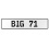 BIG 71  - White Aluminum Street Sign Mancave Euro Plate Name Door Sign Wall Art