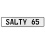 SALTY 65  - White Aluminum Street Sign Mancave Euro Plate Name Door Sign Wall