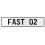 FAST 02  - White Aluminum Street Sign Mancave Euro Plate Name Door Sign Wall