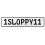 1SLOPPY11  - White Aluminum Street Sign Mancave Euro Plate Name Door Sign Wall
