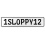1SLOPPY12  - White Aluminum Street Sign Mancave Euro Plate Name Door Sign Wall