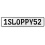 1SLOPPY52  - White Aluminum Street Sign Mancave Euro Plate Name Door Sign Wall