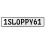 1SLOPPY61  - White Aluminum Street Sign Mancave Euro Plate Name Door Sign Wall