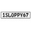 1SLOPPY67  - White Aluminum Street Sign Mancave Euro Plate Name Door Sign Wall