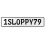 1SLOPPY79  - White Aluminum Street Sign Mancave Euro Plate Name Door Sign Wall