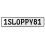 1SLOPPY81  - White Aluminum Street Sign Mancave Euro Plate Name Door Sign Wall