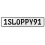 1SLOPPY91  - White Aluminum Street Sign Mancave Euro Plate Name Door Sign Wall