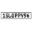 1SLOPPY96  - White Aluminum Street Sign Mancave Euro Plate Name Door Sign Wall