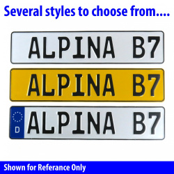 60 TRUCK  - White Aluminum Street Sign Mancave Euro Plate Name Door Sign Wall