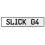 SLICK 04  - White Aluminum Street Sign Mancave Euro Plate Name Door Sign Wall