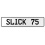 SLICK 75  - White Aluminum Street Sign Mancave Euro Plate Name Door Sign Wall