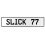 SLICK 77  - White Aluminum Street Sign Mancave Euro Plate Name Door Sign Wall