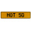 HOT 50  - Yellow Aluminum Street Sign Mancave Euro Plate Name Door Sign Wall