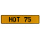 HOT 75  - Yellow Aluminum Street Sign Mancave Euro Plate Name Door Sign Wall
