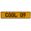 COOL 09  - Yellow Aluminum Street Sign Mancave Euro Plate Name Door Sign Wall