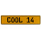 COOL 14  - Yellow Aluminum Street Sign Mancave Euro Plate Name Door Sign Wall