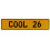COOL 26  - Yellow Aluminum Street Sign Mancave Euro Plate Name Door Sign Wall