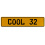 COOL 32  - Yellow Aluminum Street Sign Mancave Euro Plate Name Door Sign Wall