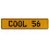 COOL 56  - Yellow Aluminum Street Sign Mancave Euro Plate Name Door Sign Wall
