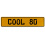 COOL 80  - Yellow Aluminum Street Sign Mancave Euro Plate Name Door Sign Wall
