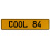 COOL 84  - Yellow Aluminum Street Sign Mancave Euro Plate Name Door Sign Wall