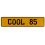COOL 85  - Yellow Aluminum Street Sign Mancave Euro Plate Name Door Sign Wall