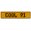 COOL 91  - Yellow Aluminum Street Sign Mancave Euro Plate Name Door Sign Wall