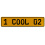 1 COOL 02  - Yellow Aluminum Street Sign Mancave Euro Plate Name Door Sign Wall