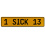 1 SICK 13  - Yellow Aluminum Street Sign Mancave Euro Plate Name Door Sign Wall