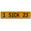 1 SICK 23  - Yellow Aluminum Street Sign Mancave Euro Plate Name Door Sign Wall