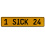 1 SICK 24  - Yellow Aluminum Street Sign Mancave Euro Plate Name Door Sign Wall