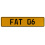 FAT 06  - Yellow Aluminum Street Sign Mancave Euro Plate Name Door Sign Wall