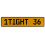 1TIGHT 36  - Yellow Aluminum Street Sign Mancave Euro Plate Name Door Sign Wall